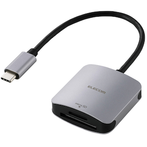 �G���R���b�P�[�u����̌^SD�J�[�h���[�_�[ �yType-C SD/microSD�Ή��z�i�V���o�[�j�bMR3C-C20SV