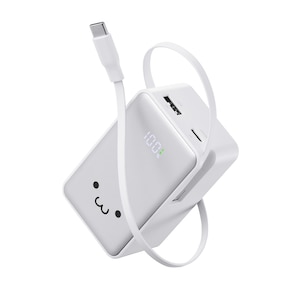 �G���R���b������莮�P�[�u����̌^���o�C���o�b�e���[(10000mAh/35W)�i���낿���(�z���C�g�~�u���b�N)�j�bDE-C82L-10000WF