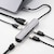 �G���R���b�h�b�L���O�X�e�[�V���� 5-in-1 USB-C �n�u HDMI 4K/60Hz USB-A�~3 LAN �P�[�u�����18cm �A���~➑́i�V���o�[�j�bDST-052BPSV