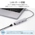 �G���R���b�h�b�L���O�X�e�[�V���� 5-in-1 USB-C �n�u HDMI 4K/60Hz USB-A�~3 LAN �P�[�u�����18cm �A���~➑́i�V���o�[�j�bDST-052BPSV