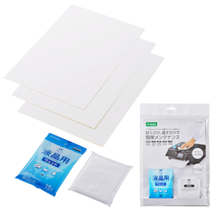 �G���R���b�C���N�W�F�b�g��p�v�����^�[�N���[�j���O�V�[�g�yA4 3������ ���l�܂�E�񖇑���΍� �������[���[���| ���S�� �Ж� �O��/�w�ʋ����Ή� �t���p�E�F�b�g/�h���C�e�B�b�V���t�z�bCK-PRWC3SET