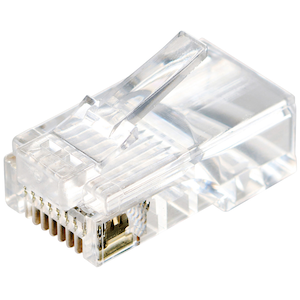 �G���R���b����pRJ45�R�l�N�^�[(Cat5e/�P�����������Ή�/100��)�i�N���A�j�bLD-RJ45T100V2