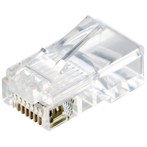 �G���R���b����pRJ45�R�l�N�^�[(Cat5e/�P�����������Ή�/10��)�i�N���A�j�bLD-RJ45T10A2