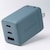 �G���R���b67W USB-C �[�d�� PD/PPS�Ή�  GaN II�̗p 3�|�[�g(USB-C�~2+USB-A) �܂肽���݃v���O �R���p�N�g PSE�K���i�I�[�V���� �O���[���j�bACDC-PD10367GN