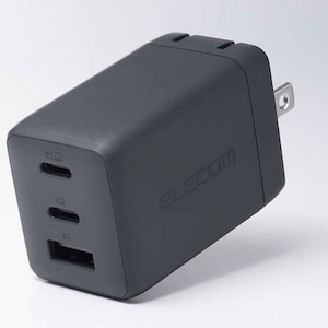 �G���R���b67W USB-C �[�d�� PD/PPS�Ή�  GaN II�̗p 3�|�[�g(USB-C�~2+USB-A) �܂肽���݃v���O �R���p�N�g PSE�K���i�X�g�[�� �O���[�j�bACDC-PD10367GY