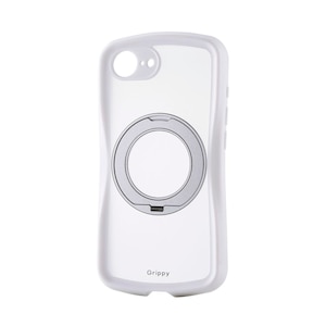 �G���R���biPhone 17e / 16e�p �P�[�X �n�C�u���b�h �J�o�[ �Ռ��z�� MAGKEEP ���͋z�����C�����X�[�d�Ή� ��]���X�^���h�t Grippy�i�z���C�g�j�bPM-A25SGRSTKMWH