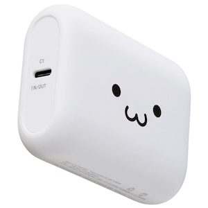 �G���R���b�c�ʕ\���@�\�t���R���p�N�g���o�C���o�b�e���[ 10000mAh 15W ���^ �y��  �c�ʕ\�� USB-C USB-A USB-C�P�[�u���t���i���낿���(�z���C�g�~�u���b�N)�j�bDE-C89L-10000WF