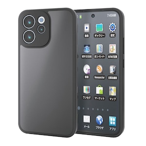 �G���R���bOPPO Reno15 A�p �P�[�X �n�C�u���b�h �J�o�[ �Ռ��z�� �Ɍ��ی�i�}�b�g�u���b�N�j�bPM-O261HVCKKBK