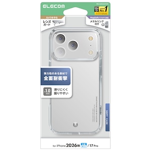�G���R���biPhone 18 Pro �p �\�t�g�P�[�X�i�N���A�j�bPM-A26CUCTCR