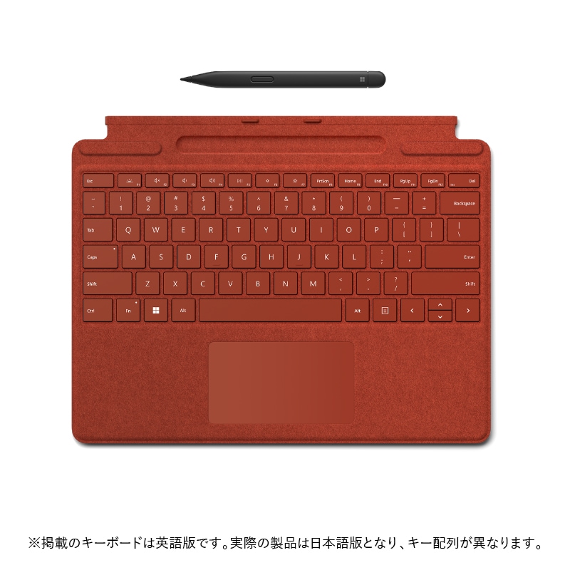 Surface Pro スリムペン2付き Signatureキーボード（ポピーレッド ...microsoft 30900円