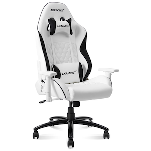 AKRacing�i�G�[�P�[���[�V���O�j�b�Q�[�~���O�`�F�A PINON�i�z���C�g�j�bAKR-PINON-WHITE
