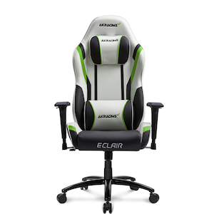 AKRacing�i�G�[�P�[���[�V���O�j�b�Q�[�~���O�`�F�A�i�O���[���j Eclair(�G�N���[��)�V���[�Y�bAKR-ECLAIR-GREEN