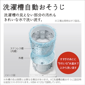 お手入れのしやすさ:洗濯槽自動おそうじ機能があると便利
