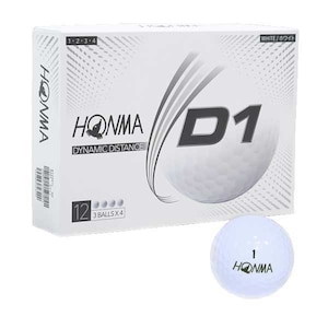 ゴルフボール Honma D1ボール 年モデル 1ダース 12個入り ホワイト Joshin Webショップ 通販 本間ゴルフ Honma Bt01l Wh