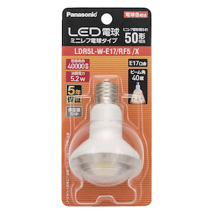 �p�i�\�j�b�N�bLED�d�� �~�j���t�` 50W�`����/110lm�i�d���F�j�y1�z�bLDR5LWE17RF5X