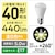 パナソニック｜LED電球 小形電球形 440lm（温白色相当）｜LDA5WWDGE17SZ4