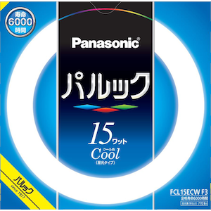 パナソニック｜15形丸型蛍光灯・クール色（昼光色）｜FCL15ECWF3