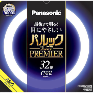 パナソニック｜32形丸型蛍光灯・クール色（昼光色）｜FCL32ECW30HF3