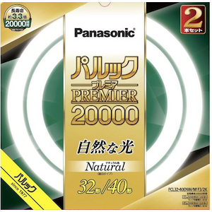 パナソニック｜32形+40形丸型蛍光灯・ナチュラル色（昼白色）｜FCL3240ENWMCF32K