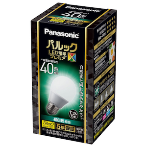 パナソニック｜LED電球 一般電球型 485lm (昼白色相当）｜LDA4NDGSZ4F