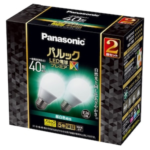 パナソニック｜LED電球 一般電球型 485lm (昼白色相当）【2個セット】｜LDA4NDGSZ4F2T