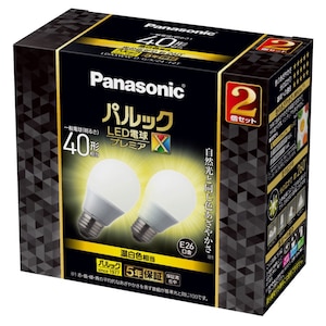 パナソニック｜LED電球 一般電球型 485lm (温白色相当）【2個セット】｜LDA5WWDGSZ4F2T