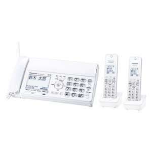 パナソニック｜デジタルコードレス普通紙ファクス（子機2台付き）｜KX-PD360DW-W