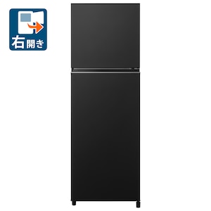 パナソニック｜248L 2ドア冷蔵庫（マットブラック）【右開き】｜NR-B253T-K