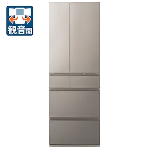 パナソニック｜525L 6ドア冷蔵庫(ヘアラインシャンパン)｜NR-F53HV2-N