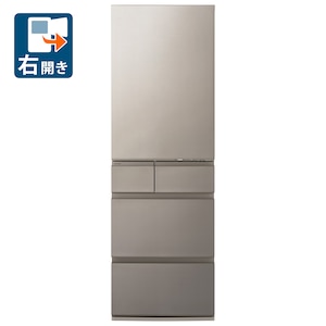 パナソニック｜457L 5ドア冷蔵庫(ヘアラインシャンパン)【右開き】｜NR-E46HV2-N