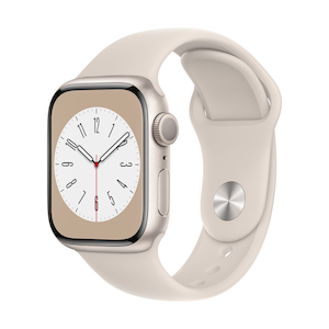 Apple Watch Series 8（GPSモデル）- 41mmスターライトアルミニウム 
