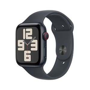Apple�bApple Watch SE�iGPS + Cellular���f���j- 44mm�~�b�h�i�C�g�A���~�j�E���P�[�X�ƃ~�b�h�i�C�g�X�|�[�c�o���h - M/L�bMXGM3J/A