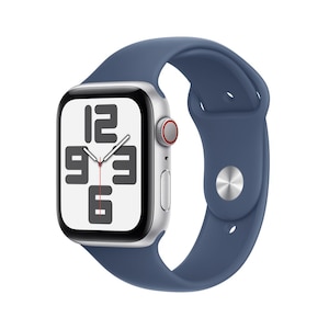 Apple�bApple Watch SE�iGPS + Cellular���f���j- 44mm�V���o�[�A���~�j�E���P�[�X�ƃf�j���X�|�[�c�o���h - M/L�bMXGQ3J/A
