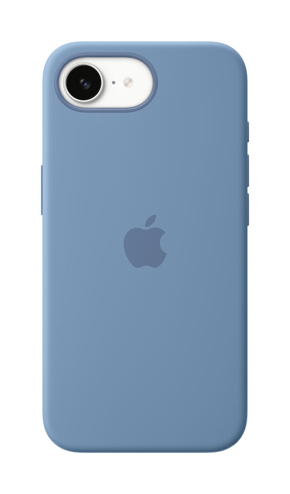 iPhone 16e用 シリコーンケース - ウインターブルー | Apple