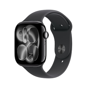 Apple�bAppleWatch Series 11�iGPS+Cell�j�@46mm�@�W�F�b�g�u���b�N�A���~�j�E���ƃu���b�N�X�|�[�c�o���hM/L�bMFC44J/A