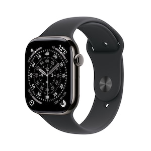 Apple�bAppleWatch Series 11�iGPS+Cell�j�@46mm�@�X���[�g�`�^�j�E���P�[�X�ƃu���b�N�X�|�[�c�o���hS/M�bMFD14J/A