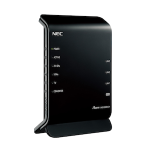NEC｜エヌイーシー｜Wi-Fi 5(11ac)対応 867＋300Mbps 無線LANルータ｜PA-WG1200HS4