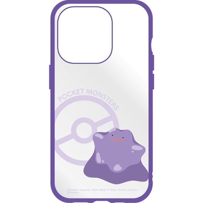 iPhone15 Pro用 耐衝撃ケース IIIIFIT CLEAR ポケモン（メタモン