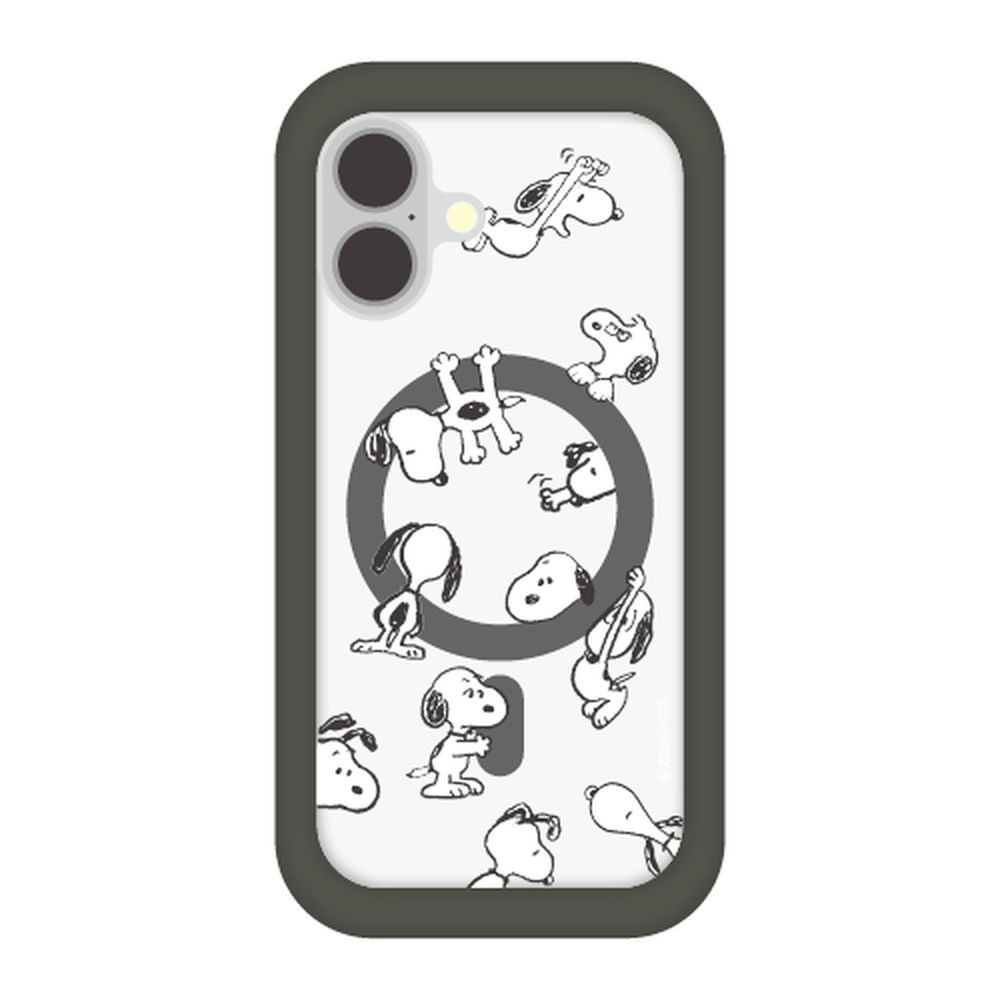 iPhone 16用 MagSafe対応プランプフレームケース ピーナッツ