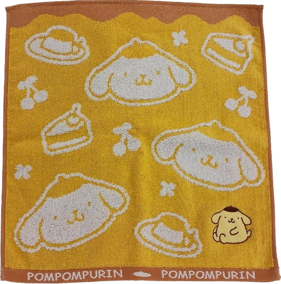 ハンドタオル サンリオ ポムポムプリン パフェ 約34×35cm | 林(Hayashi