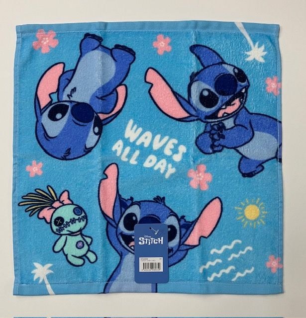 ウォッシュタオル ディズニー トラスト スティッチ(34×35cm