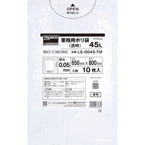 �g���X�R���R�b�Ɩ��p�|����0.05�~70L(����)10������bL5-0070-TM