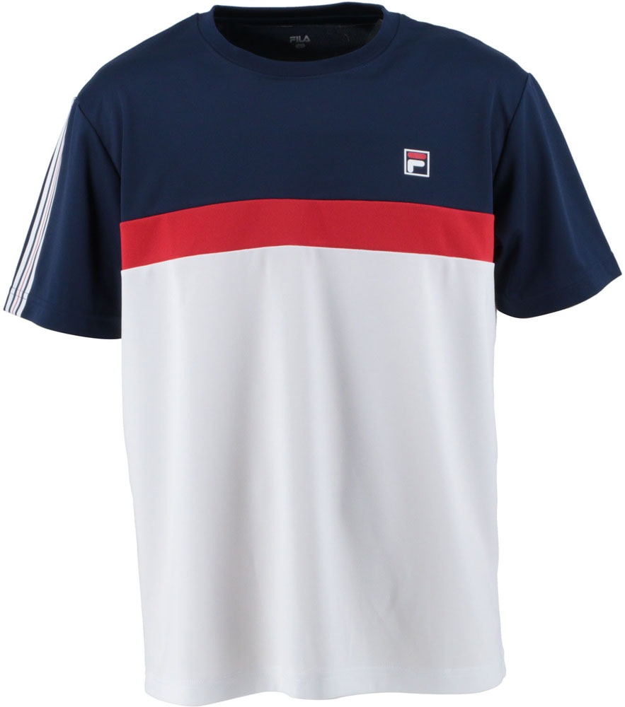 メンズ ゲームシャツ（フィラネイビー・サイズ：S） | FILA(フィラ