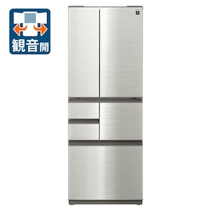 シャープ｜502L 6ドア冷蔵庫 (ステンレスシルバー)｜SJ-SF50P-S