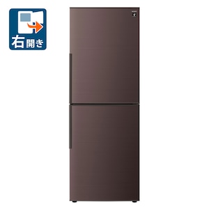 シャープ｜280L 2ドア冷蔵庫（アコールブラウン）【右開き】｜SJ-PD28P-T