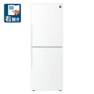 シャープ｜280L 2ドア冷蔵庫（アコールホワイト）【右開き】｜SJ-PD28P-W