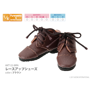 1/6 レースアップシューズ（ブラウン）【AKT122-BRN】