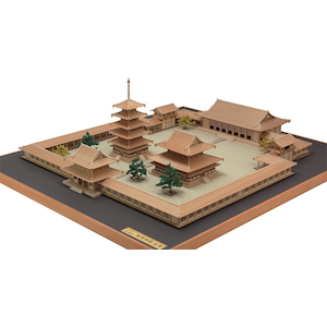 1/150 木製模型 法隆寺 西院伽藍 全景