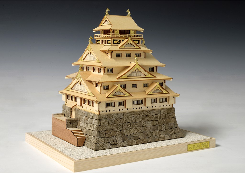 Woody JOE 1/80 彦根城 木製建築模型 レーザー加工 組立キット