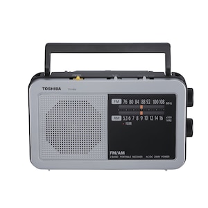 東芝｜ワイドFM/AMラジオ　LEDライト搭載｜TY-HR4-S